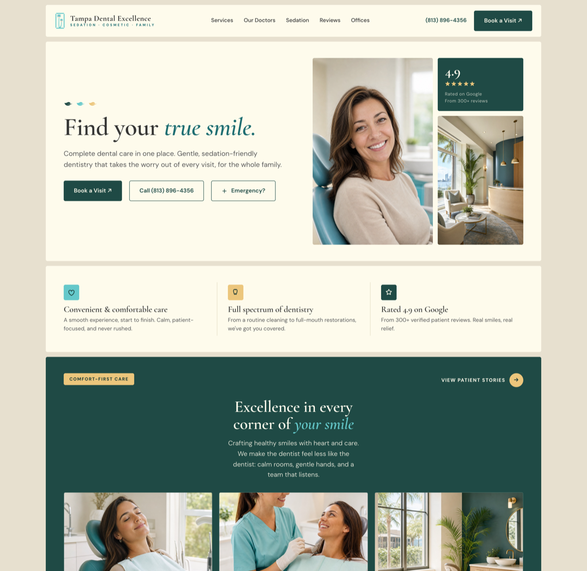 Preview of homepage concept 1